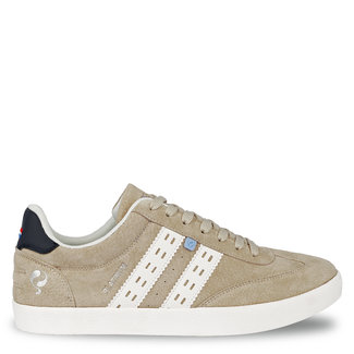 Q1905 Heren Sneaker Platinum - Zacht Taupe/Wit/Donkerblauw