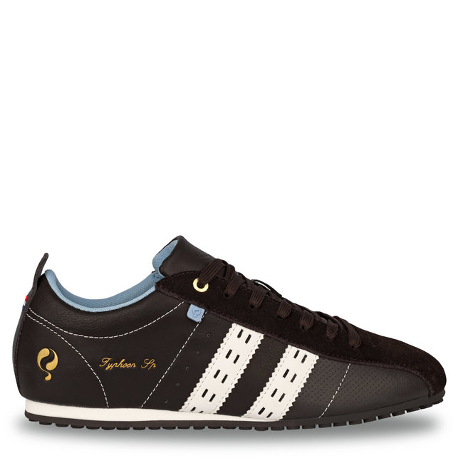 Q1905 Men's Sneaker Typhoon Sp  -  Dark Brown/White