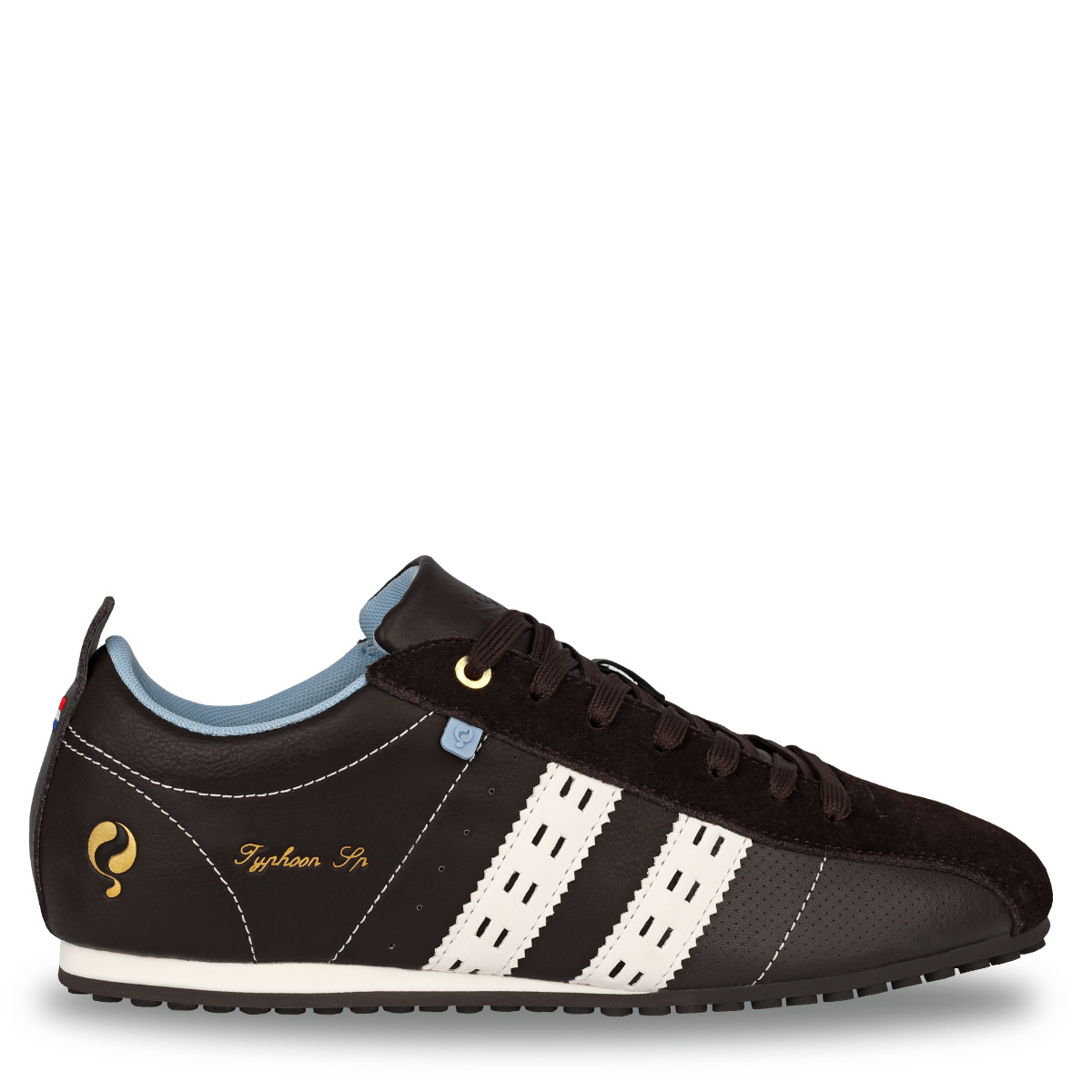 Heren Sneaker Typhoon Sp - Donkerbruin/Wit Heren Sneaker Typhoon Sp - Donkerbruin/Wit