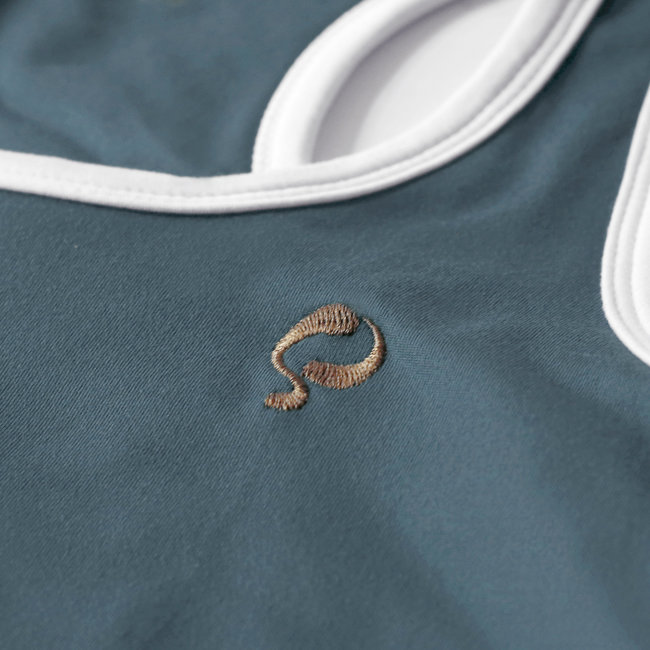 Women's Q tank top London - China Blue