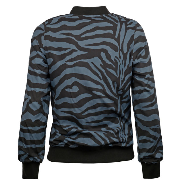 Women's Q Reversible Jacket Melbourne W - Print BG/China Blue + Sulfur