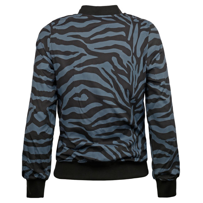 Dames Q Reversible Jacket Melbourne W - BG + Print BG/China Blue + Black