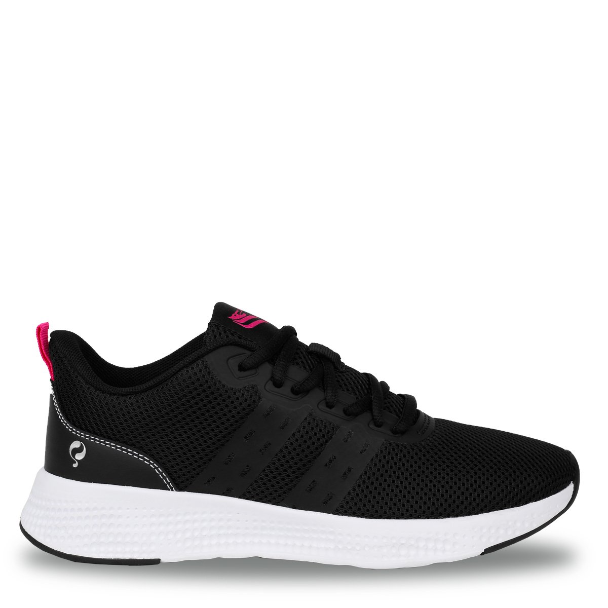 Dames Sneaker Oostduin - Zwart/Neon Roze