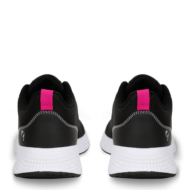 Women's Sneaker Oostduin - Black/Neon Pink