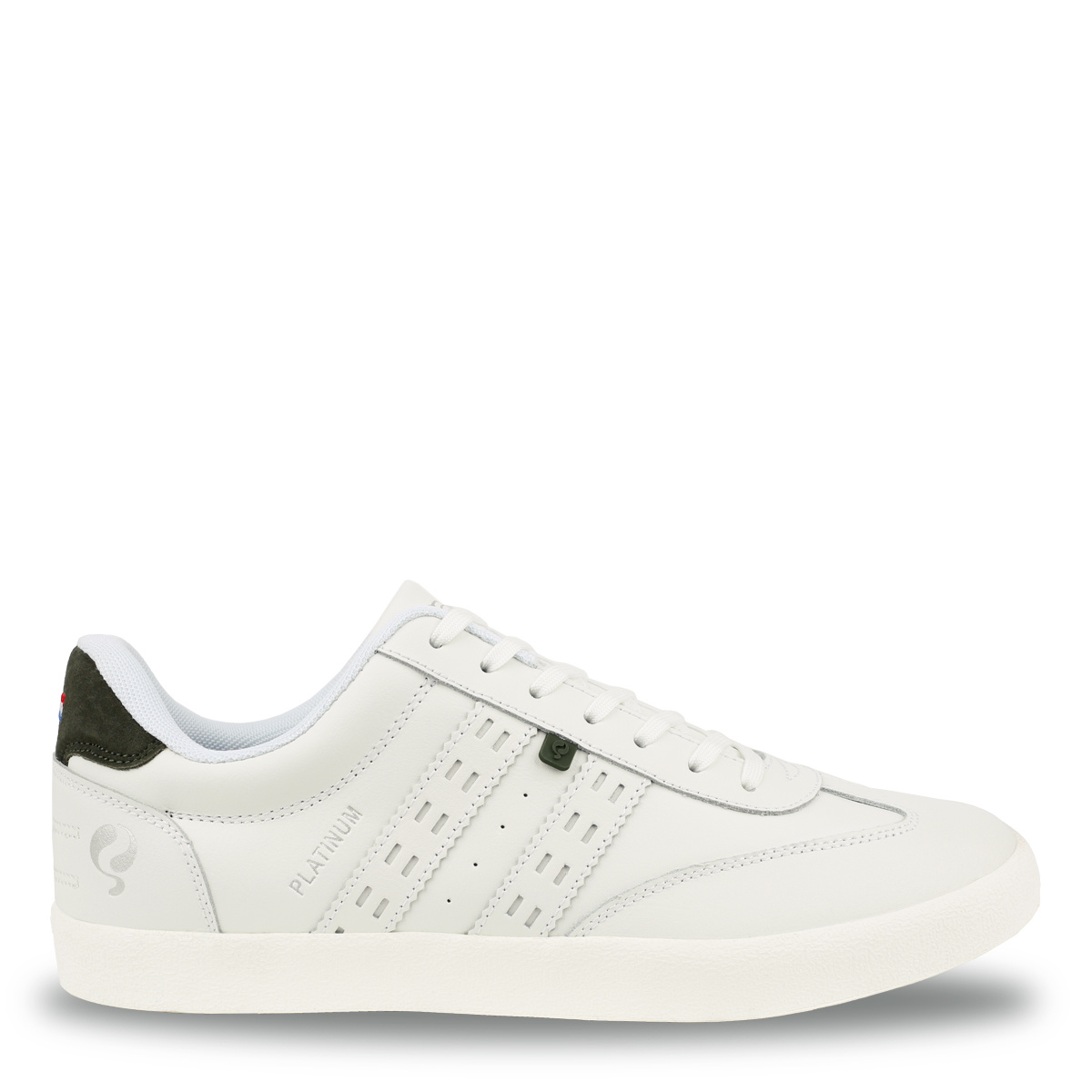 Heren Sneaker Platinum - Wit/Donkergroen Heren Sneaker Platinum - Wit/Donkergroen