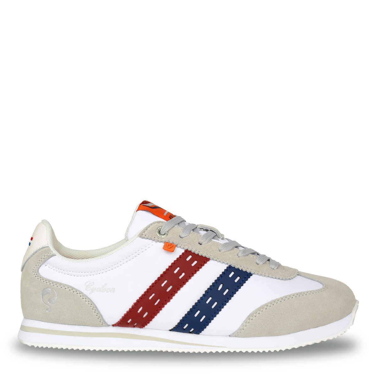 2 voor €99 - Heren Sneaker Cycloon - Wit/Rood-Blauw 2 voor €99 - Heren Sneaker Cycloon - Wit/Rood-Blauw