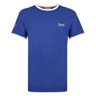 Q1905 Heren T-shirt Captain - Hard Blauw/Wit