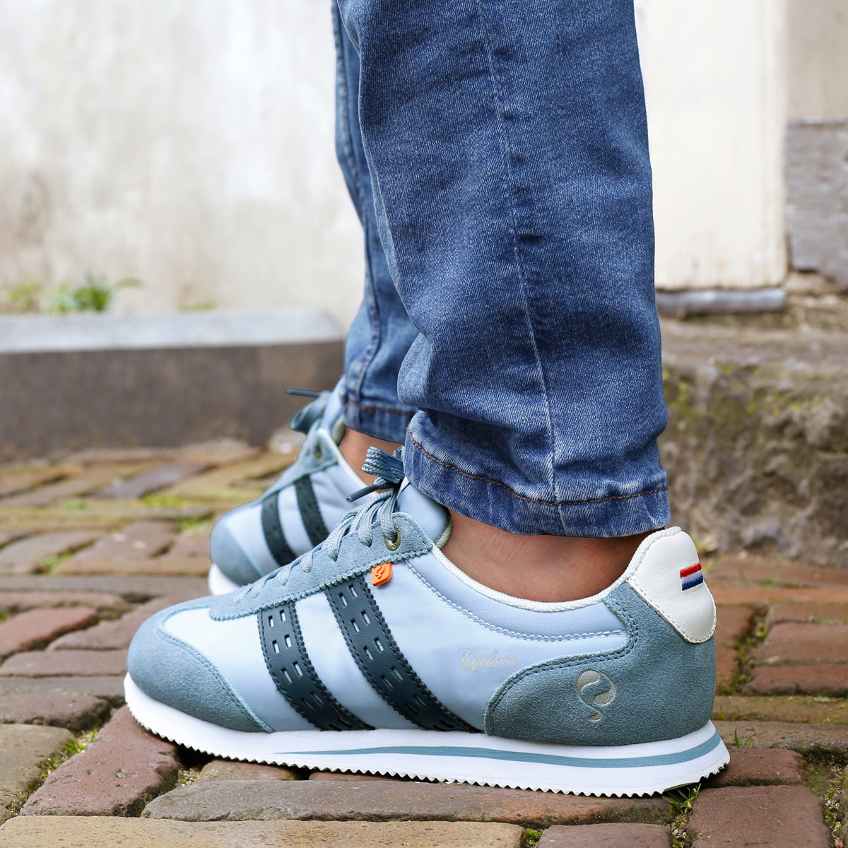 Heren Sneaker Cycloon - Lichtblauw/Donkerblauw Heren Sneaker Cycloon - Lichtblauw/Donkerblauw
