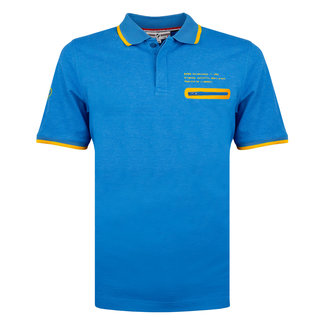 Q1905 Heren Polo Zomerland - Kobalt Blauw