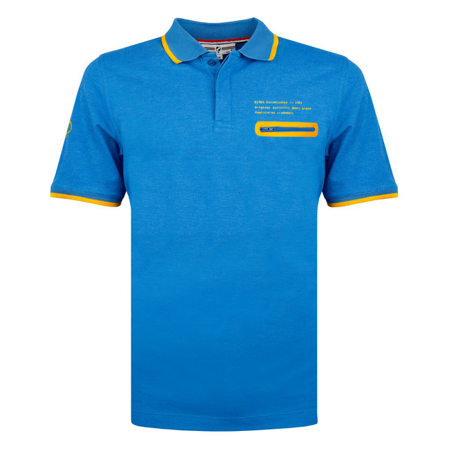 Q1905 Heren Polo Zomerland - Kobalt Blauw