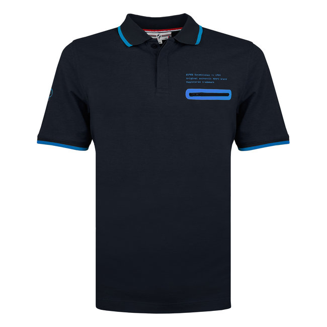 Q1905 Heren Polo Zomerland - Donkerblauw