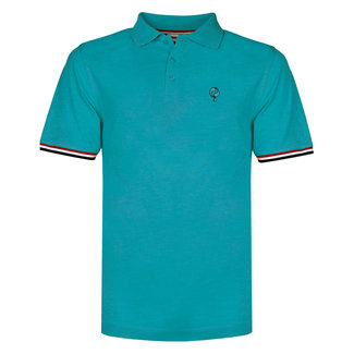 Q1905 Heren Polo Bloemendaal - Aqua Blauw