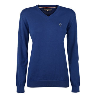 Q1905 Women's Pullover V-neck Rosewood Skydiver / Lime Navy