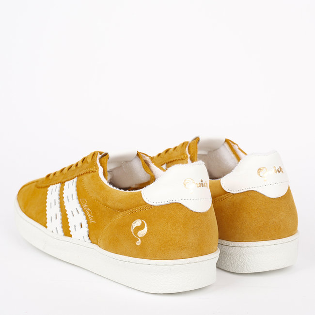 Men's Sneaker Medal - Ochre Yellow/White