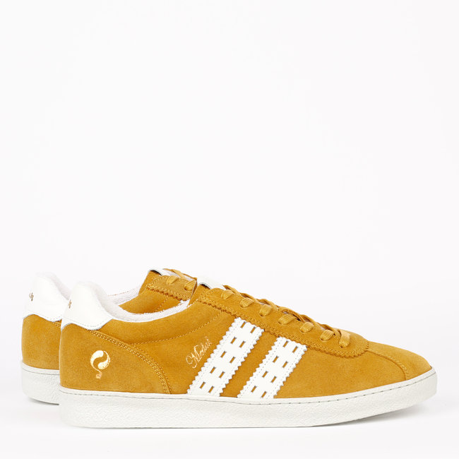 Heren Sneaker Medal - Oker Geel/Wit
