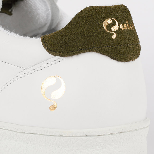 Heren Sneaker Medal - Wit/Legergroen