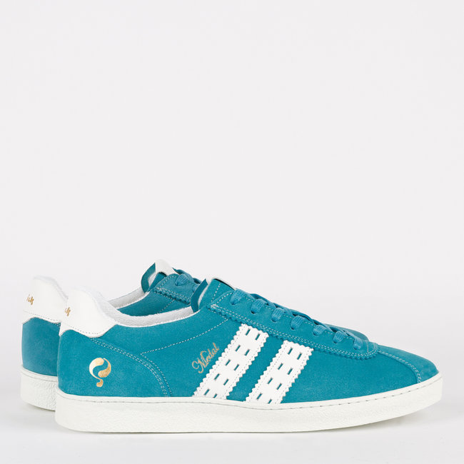 Heren Sneaker Medal - Aqua Blauw/Wit