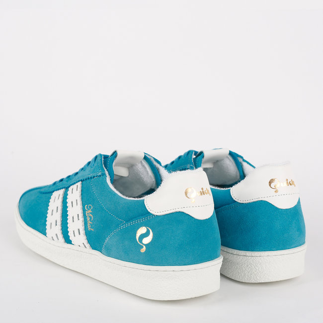 Heren Sneaker Medal - Aqua Blauw/Wit