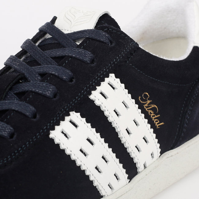 Men's Sneaker Medal - Dark Blue/White