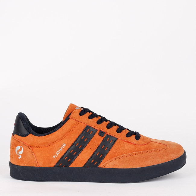 Q1905 Men's Sneaker Platinum - Rust Orange/Dark Blue