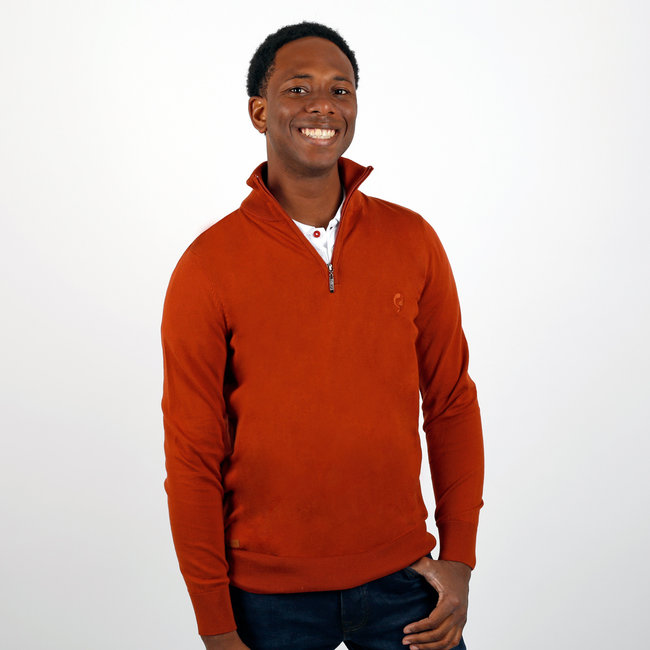 Heren Trui Kralingen - Roest Oranje