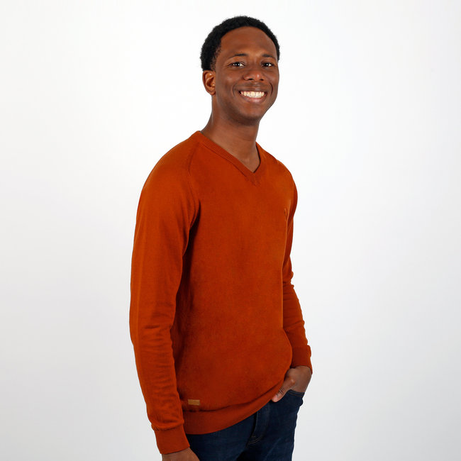 Men's Sweater Heemskerk - Rust Orange