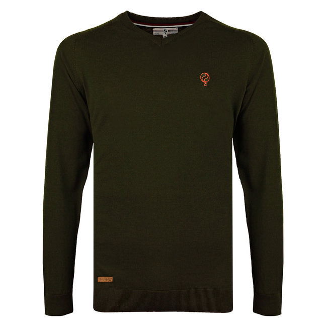 Q1905 Men's Sweater Heemskerk - Dark Army Green
