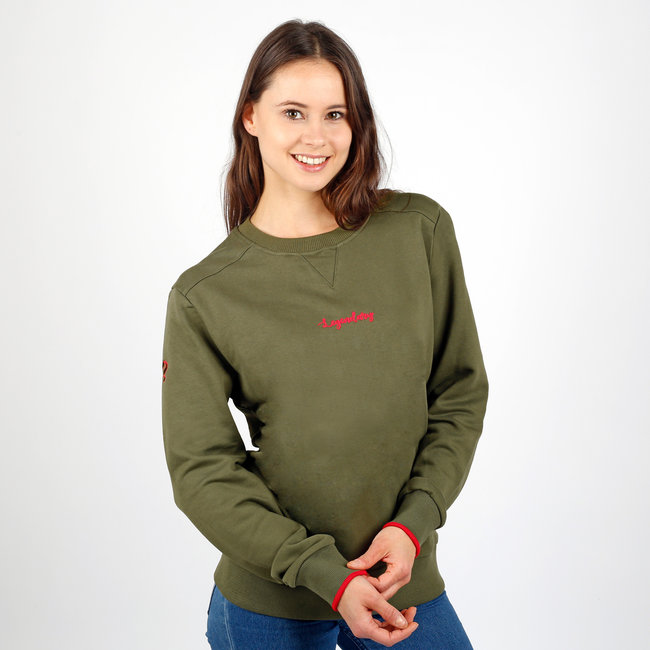 Dames Trui Vijfhuizen - Legergroen