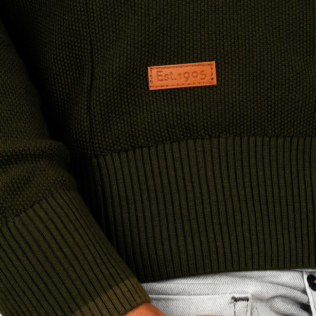 Men's Sweater Eemnes - Dark Army Green/Army Green