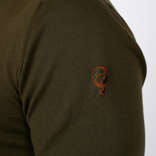 Heren Trui Bleiswijk - Legergroen