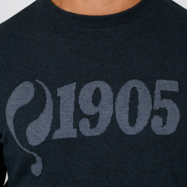 Heren Trui Bleiswijk - Denim Blauw