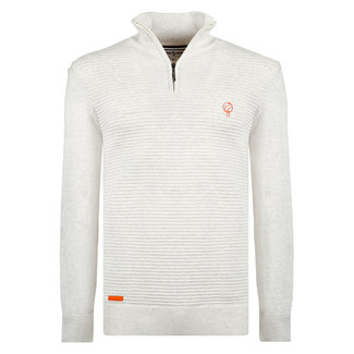 Q1905 Men's Sweater Woudrichem - White-grey
