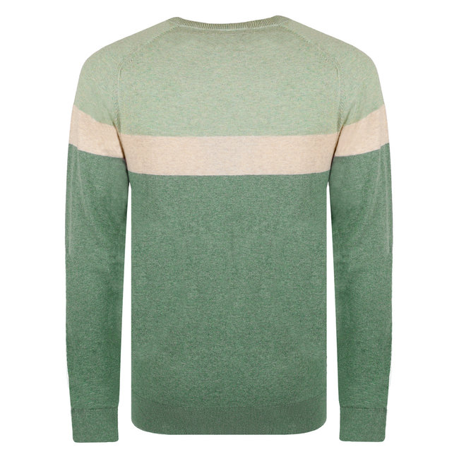 Men's Sweater Heemskerk - Oasis Green/Light Green/Light Beige