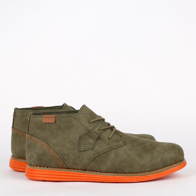 Heren Schoen Montfoort - Legergroen/Oranje
