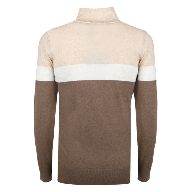 Men's Sweater Kralingen - Taupe/Light Beige/White Gray