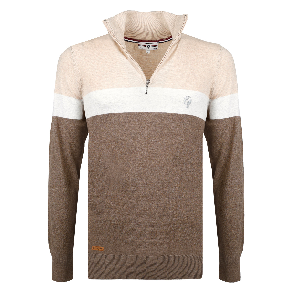 2 voor 129 | Heren Trui Kralingen | Taupe/Licht Beige/Witgrijs 2 voor 129 | Heren Trui Kralingen | Taupe/Licht Beige/Witgrijs