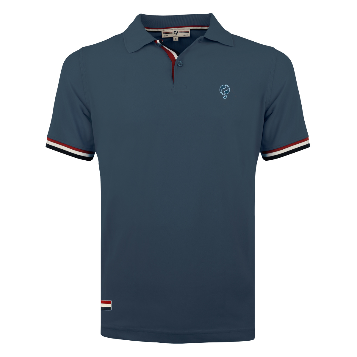 Heren Polo Matchplay - Jeans Blauw