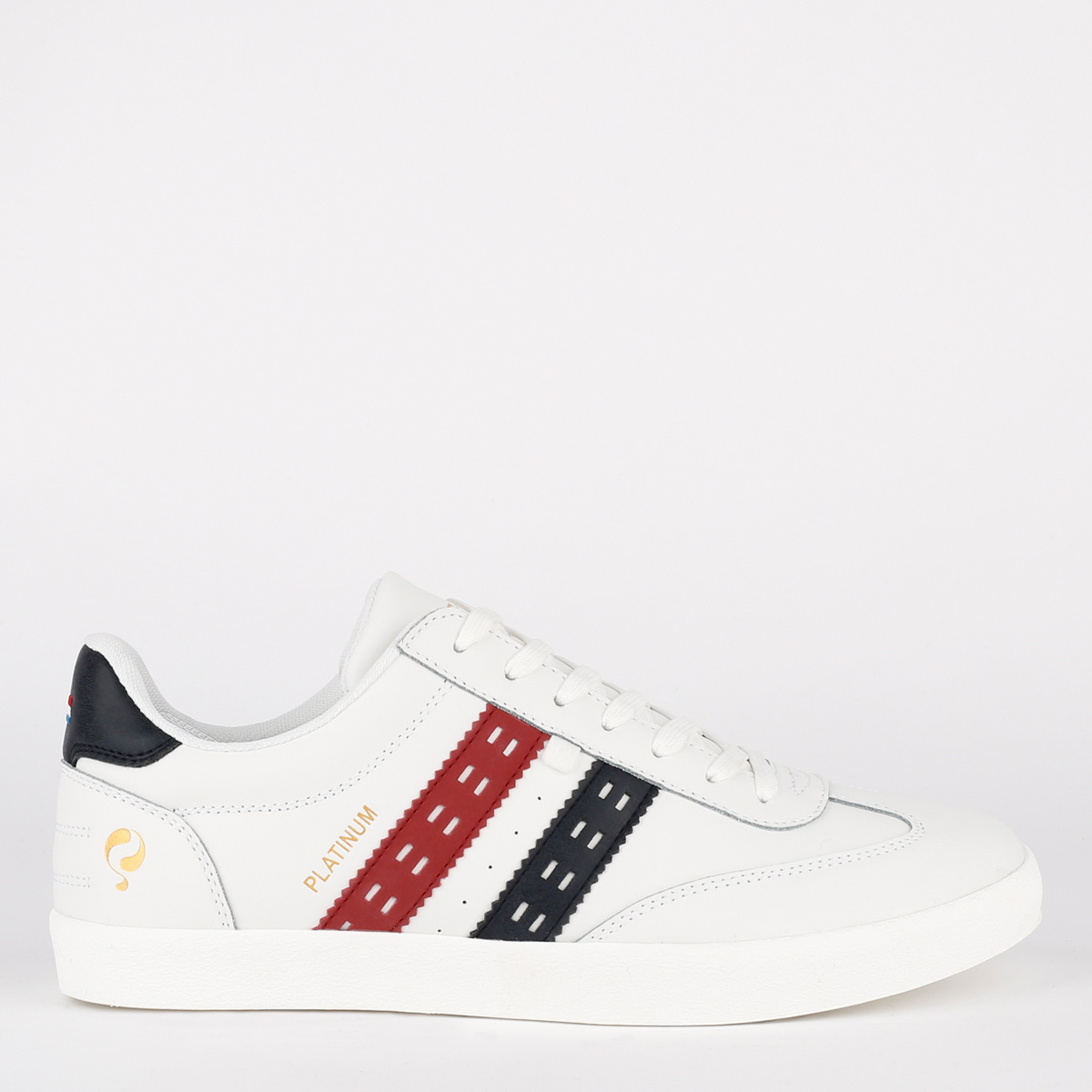 Heren Sneaker Platinum - Wit/Rood-Blauw