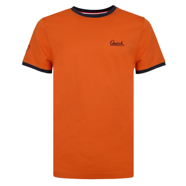 Q1905 Men's T-Shirt Captain Rust Orange/Darkblue