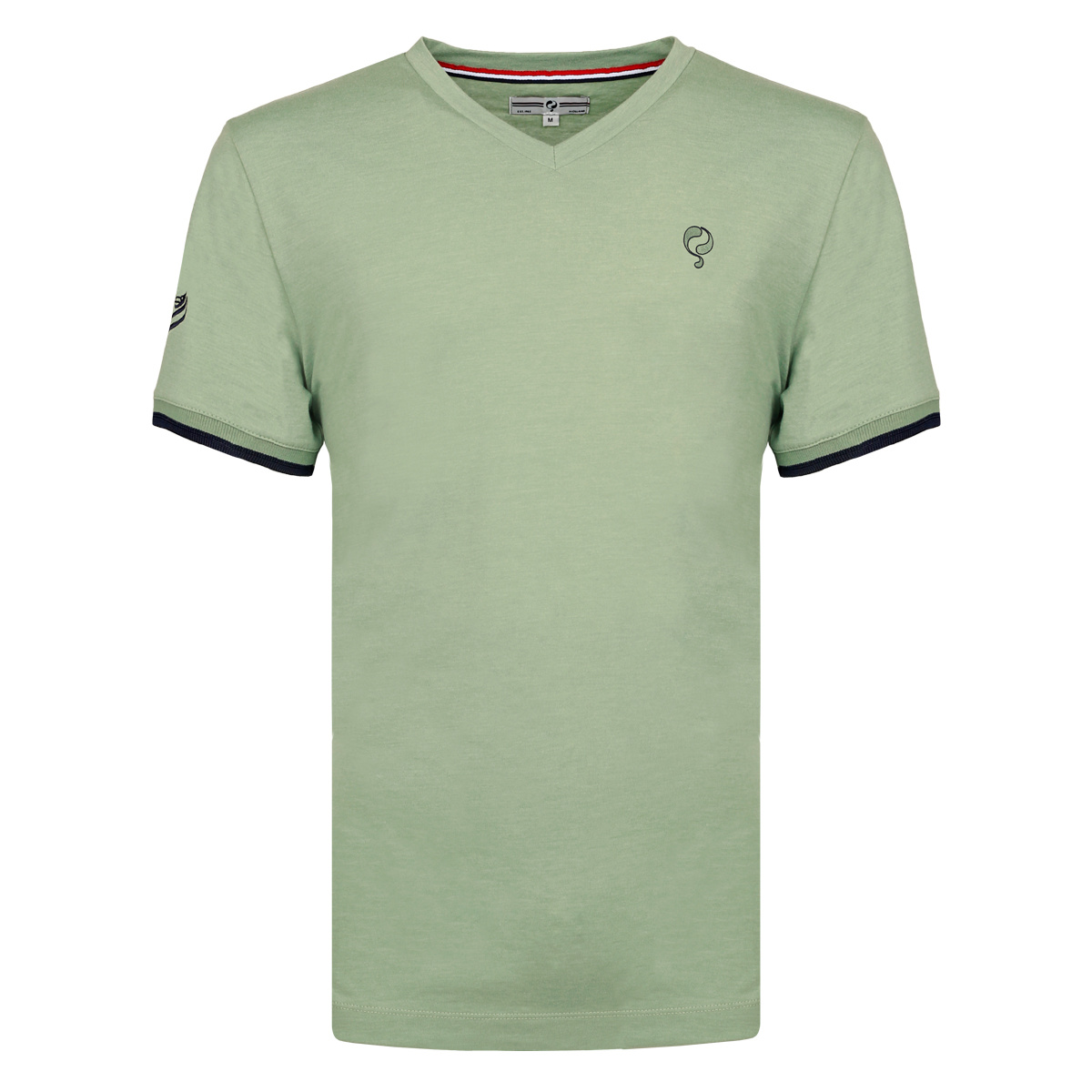 2 voor €59 | Heren T-Shirt Egmond | Grijsgroen