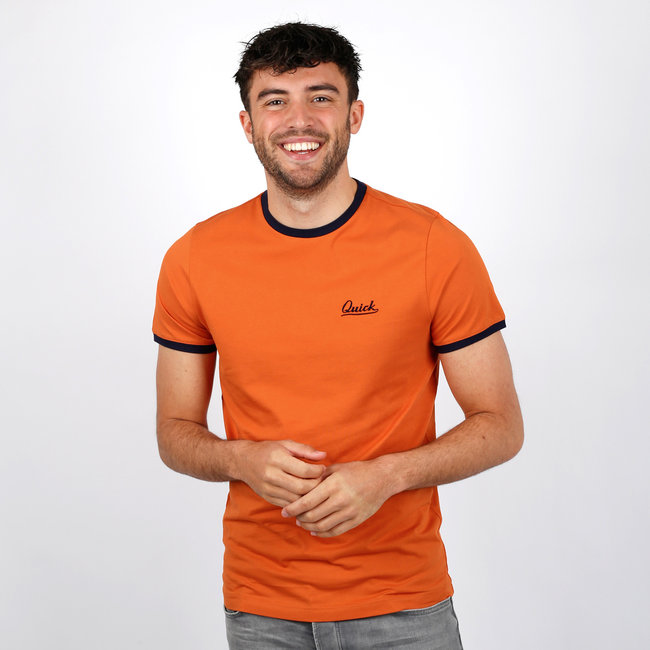 Men's T-Shirt Captain - Rust Orange/Dark Blue