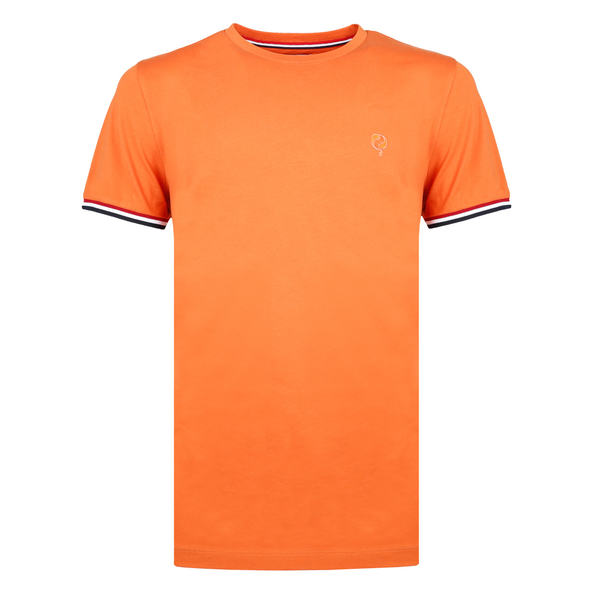 Gom parachute Wennen aan Heren T-Shirt Katwijk - Roest Oranje - Q1905