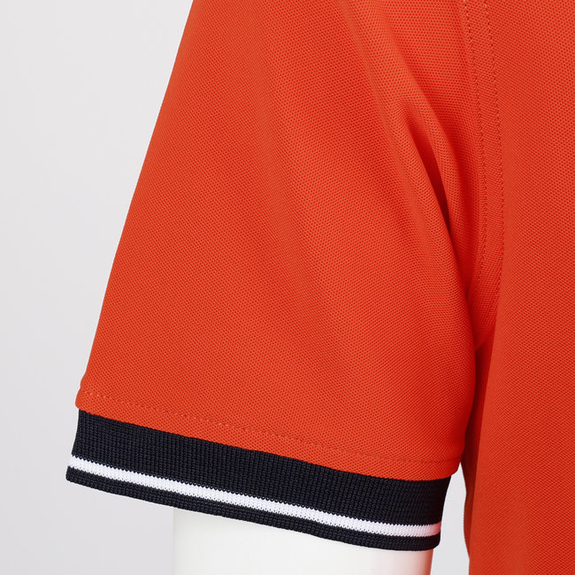 Heren Polo Stroke - Oranje Rood