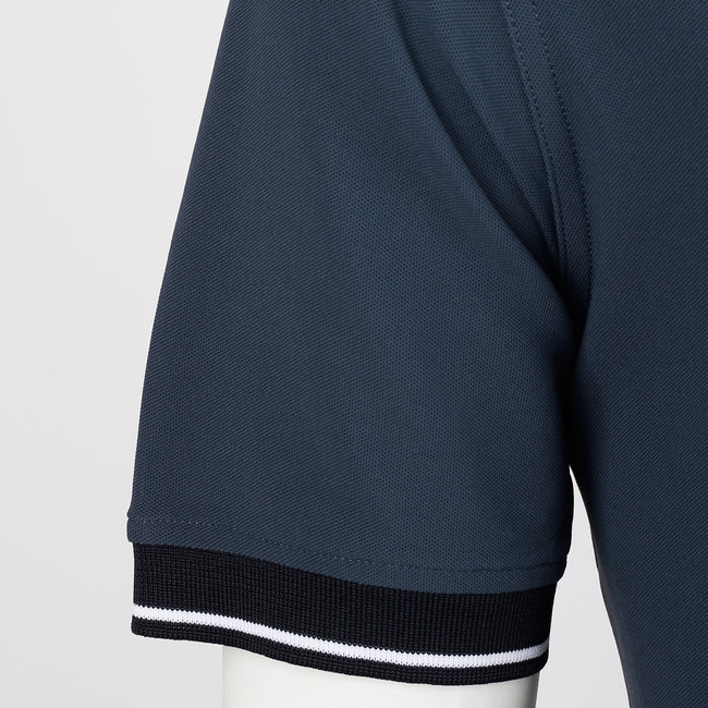 Heren Polo Stroke - Jeans Blauw