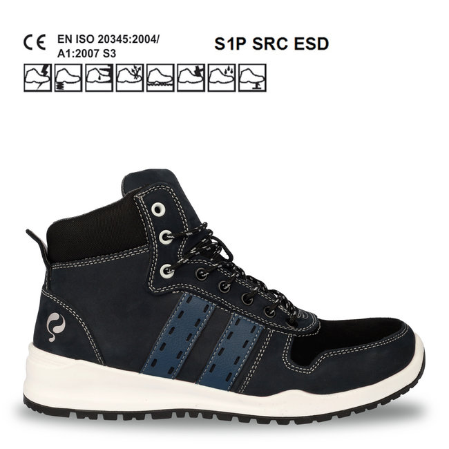 Q1905 Werkschoen Sport mid - Blauw
