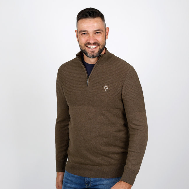 Q1905 Men's Pullover Naaldwijk - Taupe