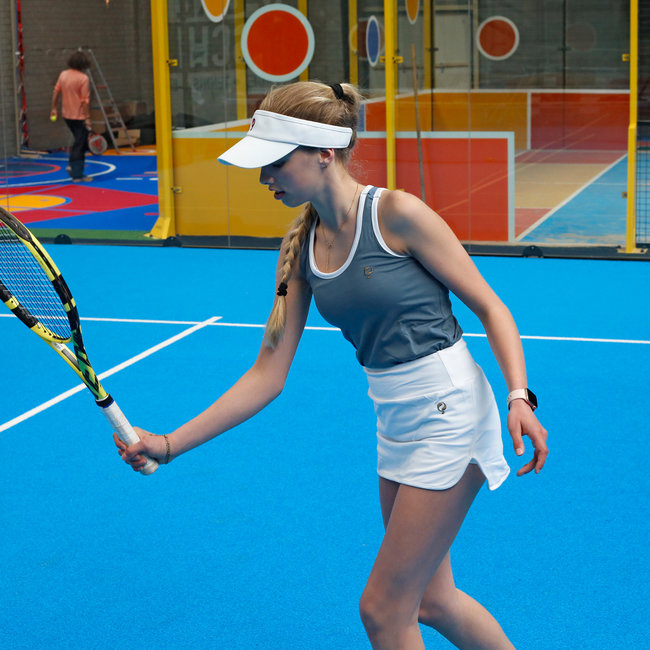 Women's Q tank top London - China Blue