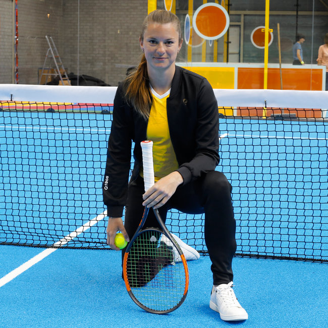 Dames Q Reversible Jacket Melbourne W - BG + Print BG/China Blue + Black