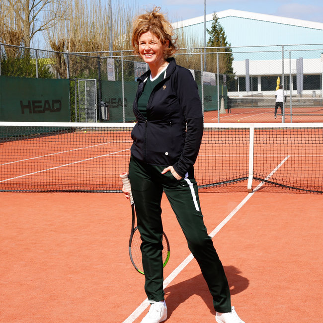 Dames Tech Jacket Q Blue Graphite