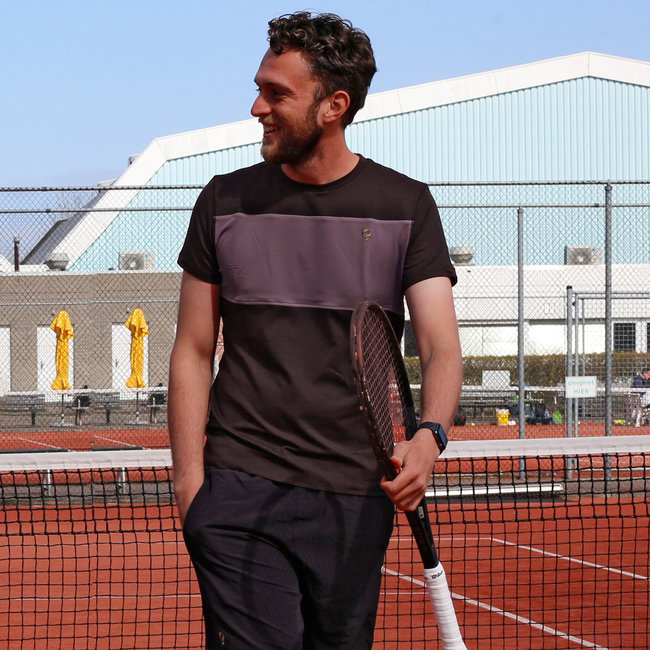 Heren Q tee Rosmalen - Night Shade/Vintage Violet